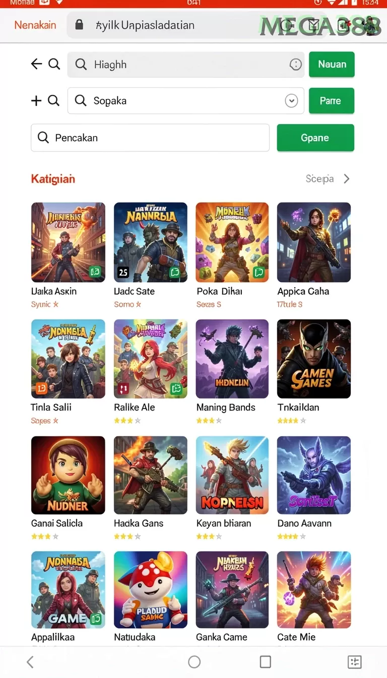 Cuplikan layar ALADDIN666 — menu navigasi